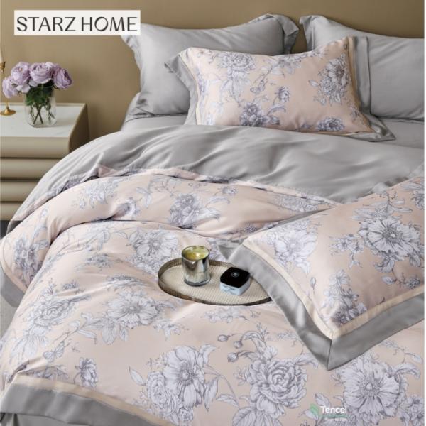 Printed 100% Cotton Sheet Set Solid Comforter Bedding Set Bedspread for Home Comfort