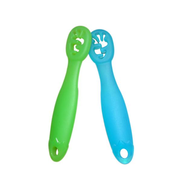 Cuchara hermética de la categoría alimenticia de Teether del bebé del silicón para los niños de los niños de los niños