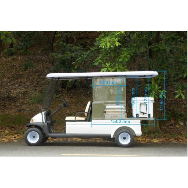 Safety Low Speed Electric Car Golf Cart , 2 Seater Golf Cart PP Material