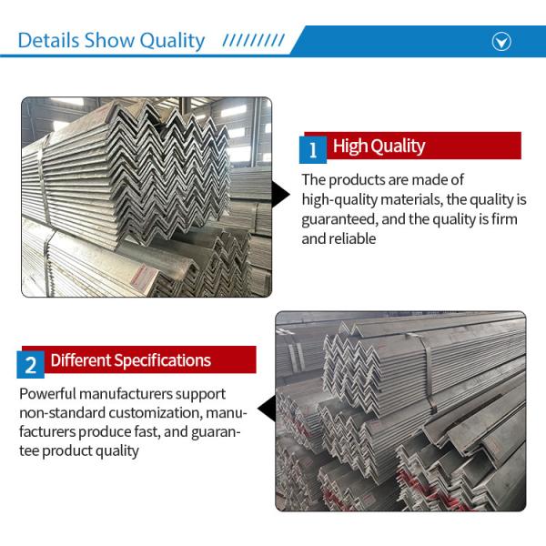 Hot Rolled Galvanized Steel Angle Bars Q235 Q345 20 * 20mm 30 * 30mm