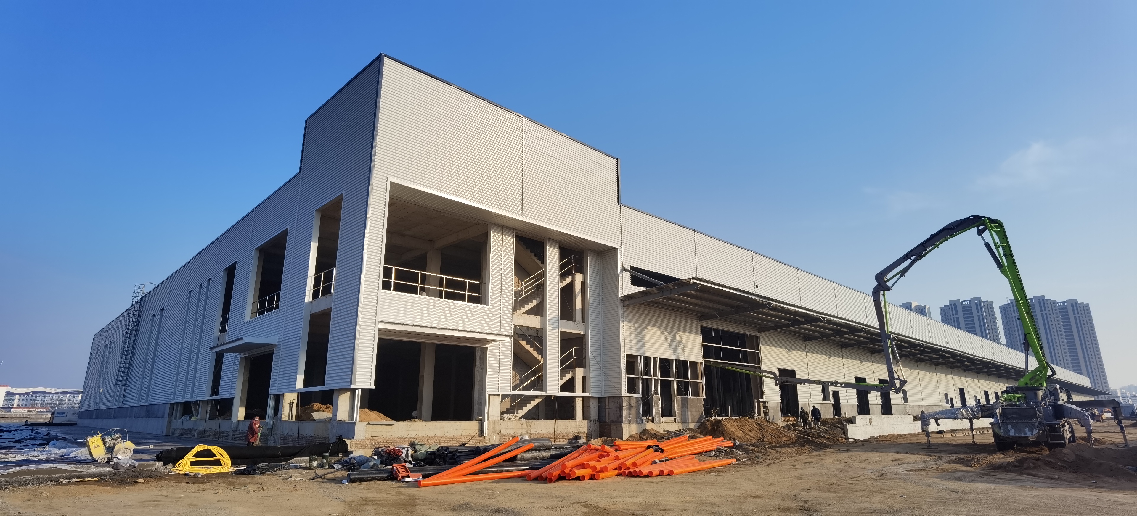 Prefabricated Logistics Steel Warehouse For High - Speed Rail Station