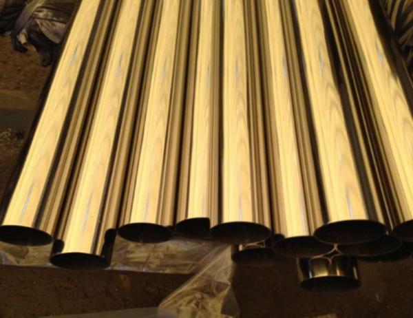 Inox 201 304 316 Brass Golden Stainless Steel Pipe Tubing ASTM A554 1/2 Inch 21mm 22mm