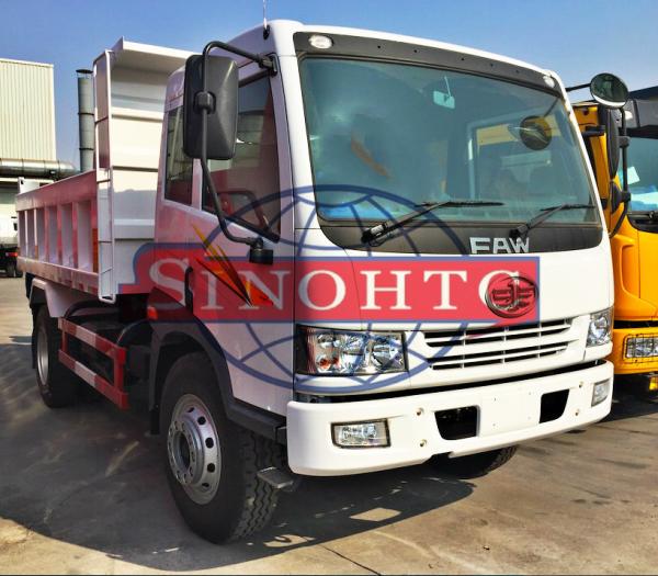 10 Ton 2 Axle Light Duty Dump Trucks 170HP Maximum Output 4x2 Drive Wheel