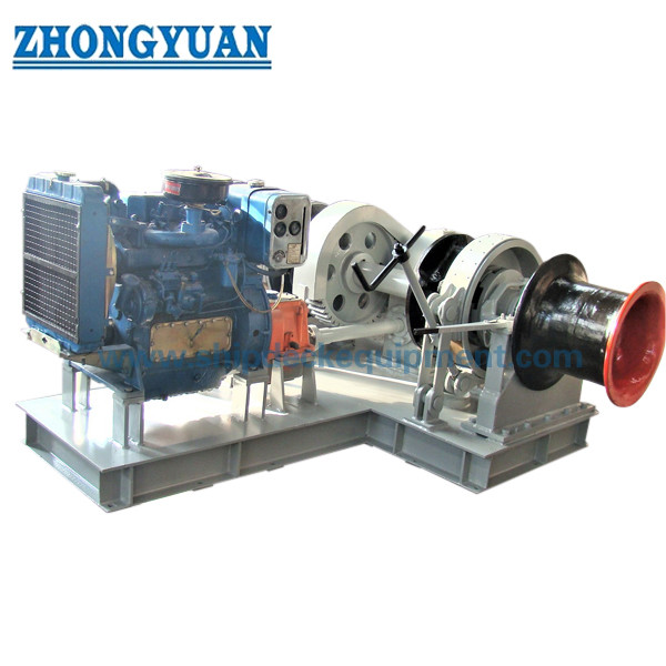 17.5-50mm Diesel Engine Driven Marine Anchor Windlass for Ship Deck | Anchor Windlass with Engine Selection