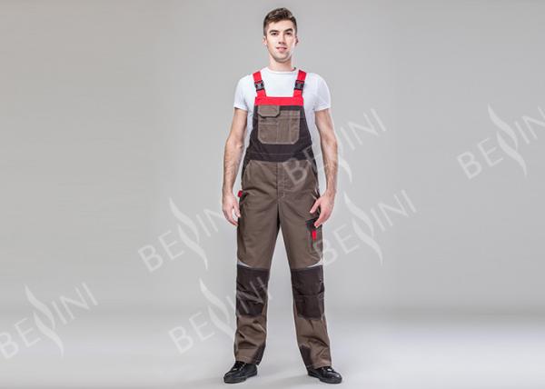 65% Polyester 35% Cotton Protective Work Clothing For Male With Elastic Band