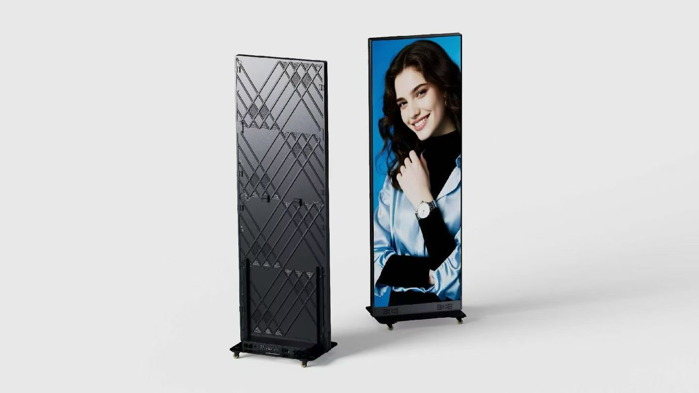 COB LED Advertising Machine Ultra Slim Lightweight LED Poster Stand