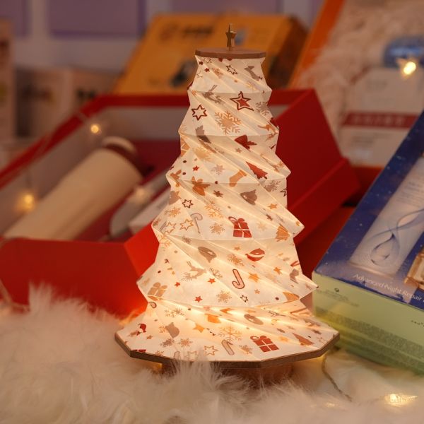 IP20 Waterproof Christmas Paper Lamp Bluetooth Tree Lights Decoration 40.7cm