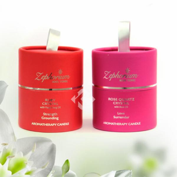 Tubo de papel de cilindro a prueba de humedad Embalaje Tubo de vela de papel kraft elegante