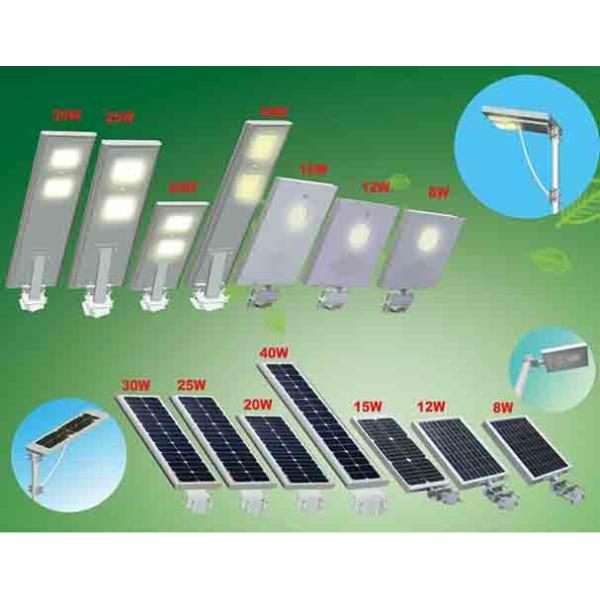 60W All in One LED Solar Street Light With Sun Power from USA   And Lithium battery
