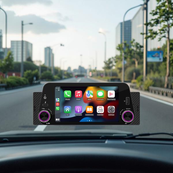 Creatall Single-Cylinder 5-Inch Smart for BT Car MP5 Player Wireless Carplay/Auto Navigation Dashboard Reversing Interconnection