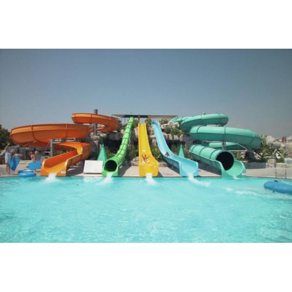 OEM arrière-cour de fibres de verre Grands toboggans d'eau pour le terrain de jeux pour enfants en plein air