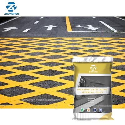 Peinture de circulation thermoplastique durable Marquage du parking Peinture sans rides