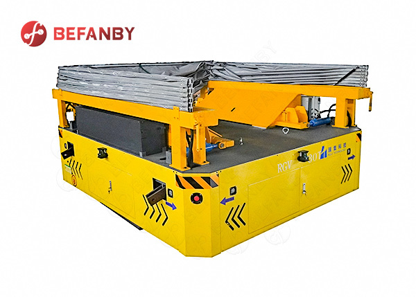 30 Tonne For Boiler Factory Coil Device RGV Robot Transfer Cart