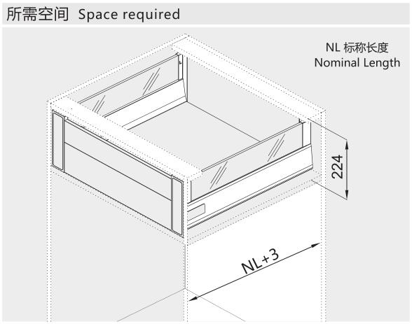 Cold Rolled Steel High Inner Kitchen Tandem Box, Tandembox Soft Close Drawers