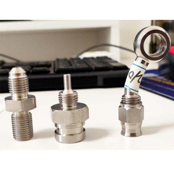Encaixe de freio de aço inoxidável 45 graus Banjo Eye Hole Diâmetro 10,2 mm a -3 AN PTFE Extremidade da mangueira para mangueira de freio trançada