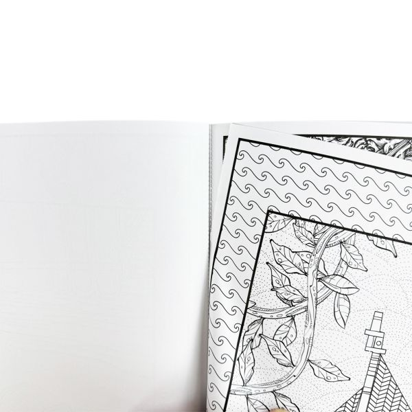 A4 A5 Flower Coloring Books Eco Friendly Hard Cover Coloring Book