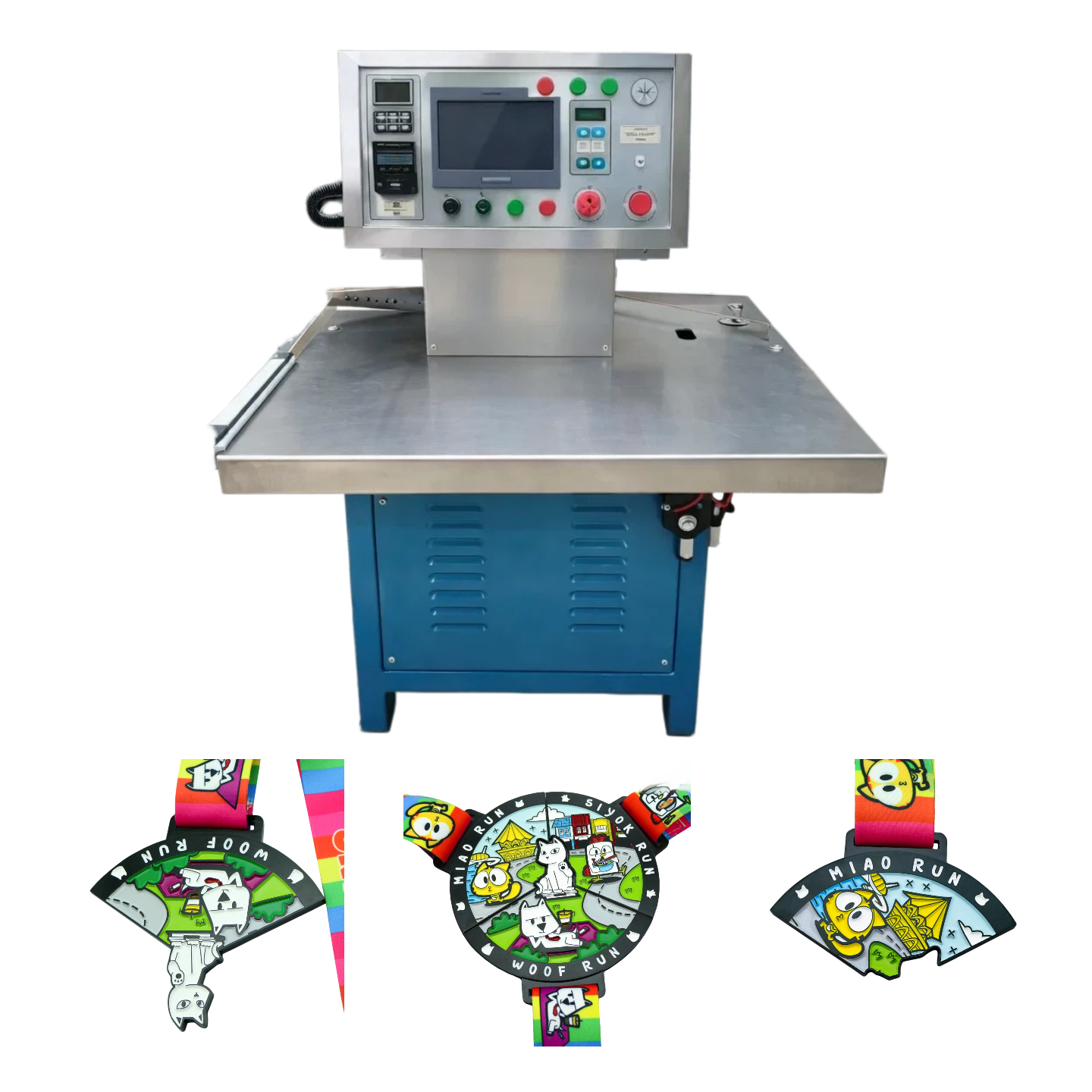 Zamak Medal Centrifugal Casting Machine for Split Combination Cartoon Medal Manufacture Equipment