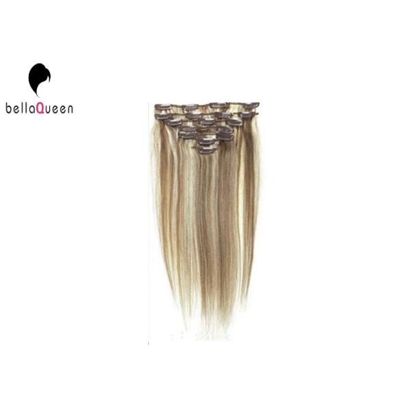 Бразильское прямое клиппирование девственницы в выдвижениях 6#/613# Ombre волос