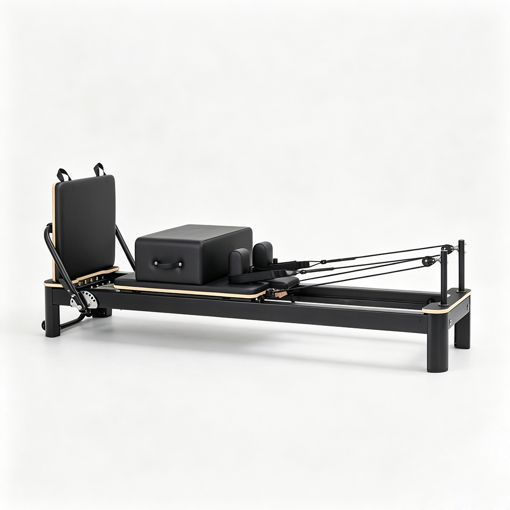 Beech Wood Basic Pilates Equipment Tower Reformer For Beginners Customized
