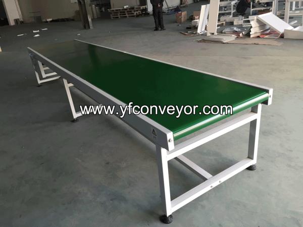 2m Wide Widening White Belt Conveyor for Solar Panels