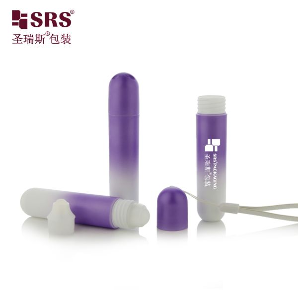 RPPG 25ml Cute Empty Green Colored Roller Bottle PP PCR Plastic Container With Plastic Roller Ball For Hair Serum