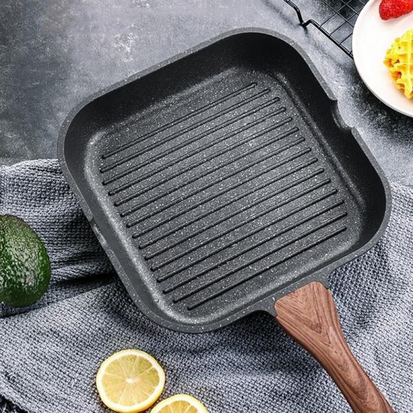 Brand New Multi function Skillet Grill Pan Kitchen Cooking Ware Cast Iron Non-Stick Frying Pan