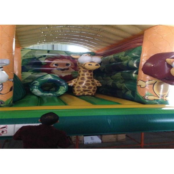 Hot sale inflatable safari park bouncer house Classic inflatable forest animals combo jumping house for children on sale
