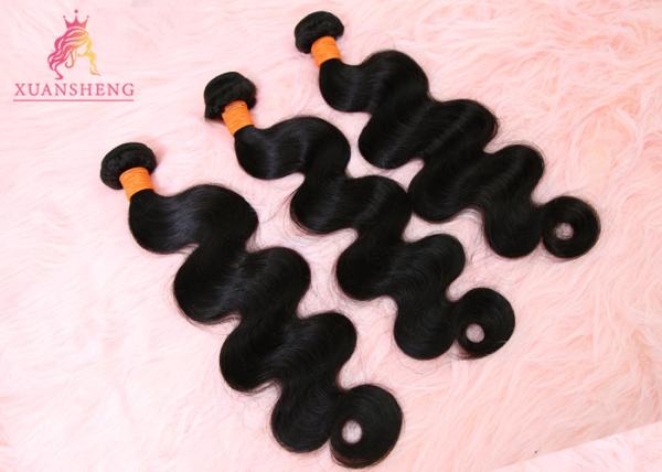 Smooth Malaysian Body Wave Bundles Virgin Human Hair Cuticle Aglined 95g-105g