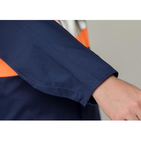 Double Stitching Safety Work Clothes High Visable Orange Jacket Bib Pants Suit