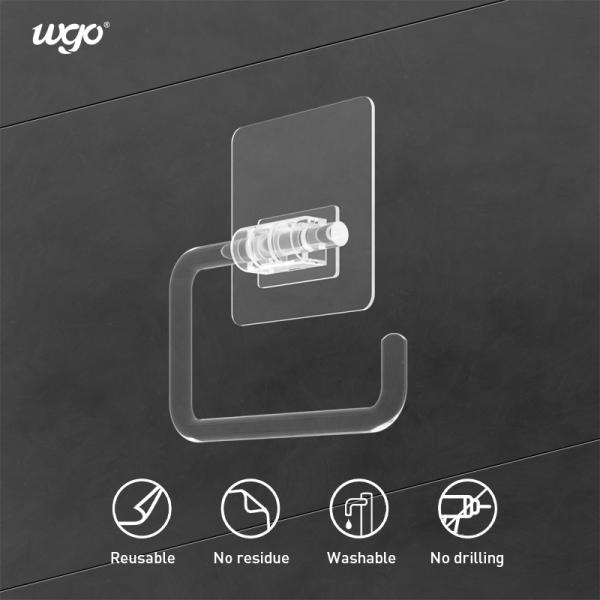 Прозрачные ванные комплекты бумажные рулоны держатель самоклеящийся туалетный стенд 140*83*25 мм