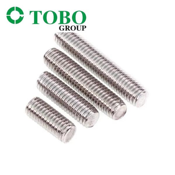 DIN 975 Stainless Steel 304 316 A2 A4 Threaded Rod Stud Bolt With Hex But And Washer
