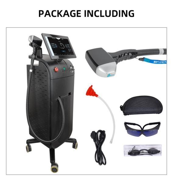 Adjustable Energy Diode Laser Hair Removal Machine Logo Customized Logo Crystal Temperature -20-5°C