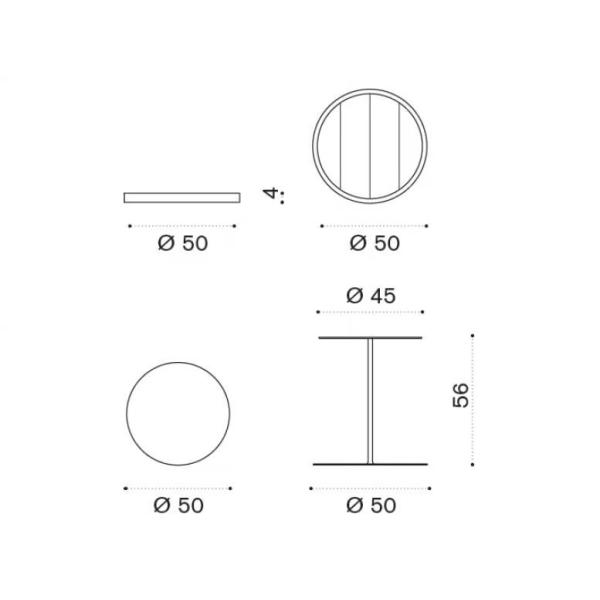 Plywood Small Side Coffee End Table Wooden Top Steel Base Tables For Lounge