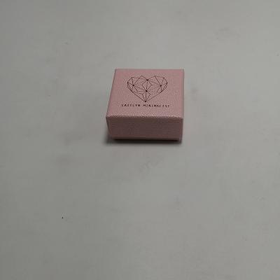 Placa branca das caixas de presente rígidas da fantasia do rosa da caixa de papel do pacote da joia para dentro