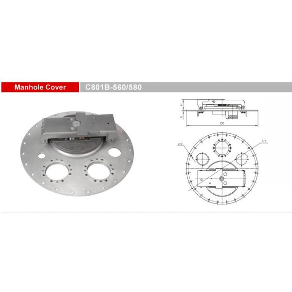 Safe And Reliable Truck Spare Parts Tank Manlid Manhole Cover GETC801B-560/580