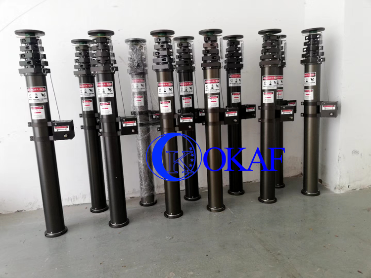 Vehicle Mounted 20m 30KG Telescopic Camera Pole 1200mm height