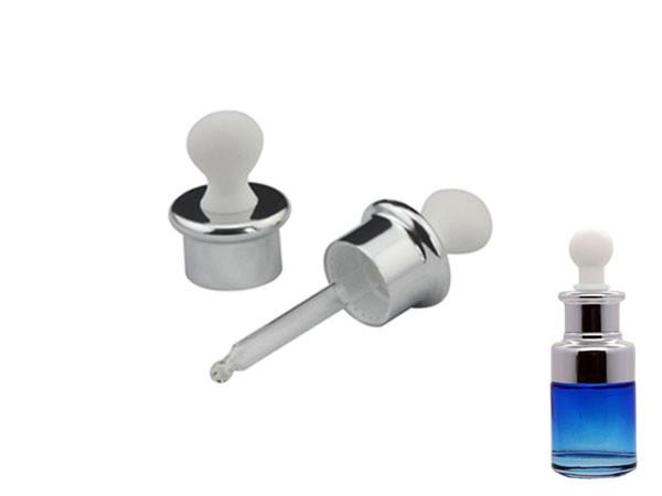 CL-D405B plastic bulb glass dropper pipettes with metalization cosmetic dropper closures