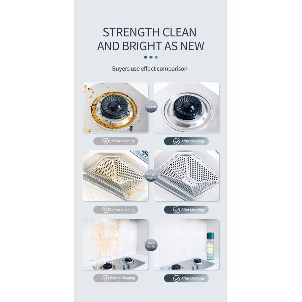 ODM limpieza de cocina detergente de aceite de mancha estufa limpiador de grasa a granel