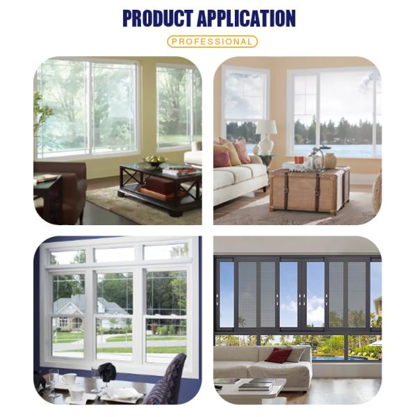 Energy UPVC Frame glass Curtain Type Roller Blind Pvc Window Frame for Single Hung Window