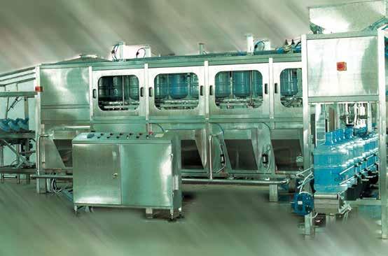 QGF 300-900 20 Liter Jar Automatic Pure Mineral Barrel Water 5 Gallons Filling Machine , Bottling Plant