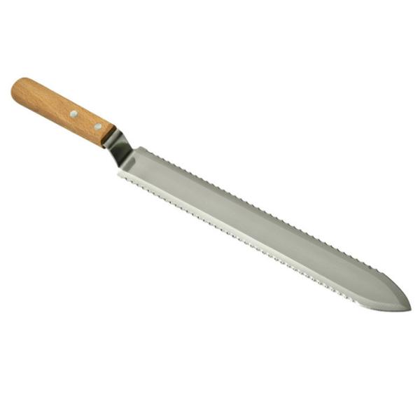 Serrated двойник нержавеющей стали Uncapping нож с деревянной ручкой для Uncapping меда