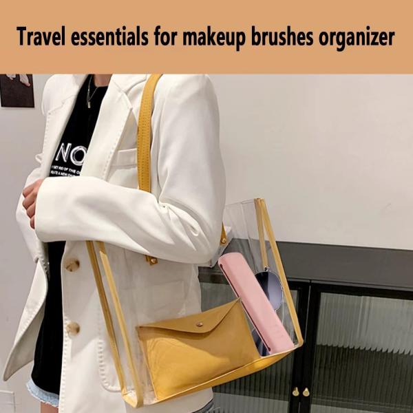 Modern Design 100% Food Grade Silicone Cosmetic Brush Storage Box with Magnet Closure