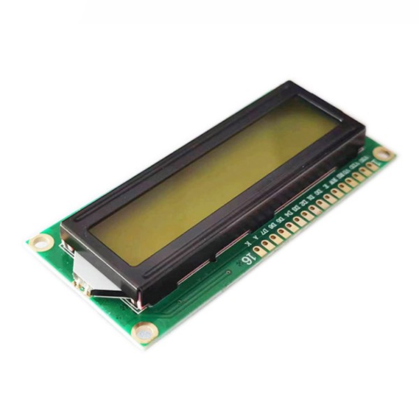 Customized YELLOW-GREEN 1602 Monochrome STN 5.0V 16(characters) X 2(line)  LCD Module