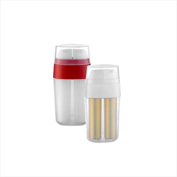 2 dans 1 bouteille cosmétique privée d'air du double tube bottle15ml 20ml 30ml 40ml pp