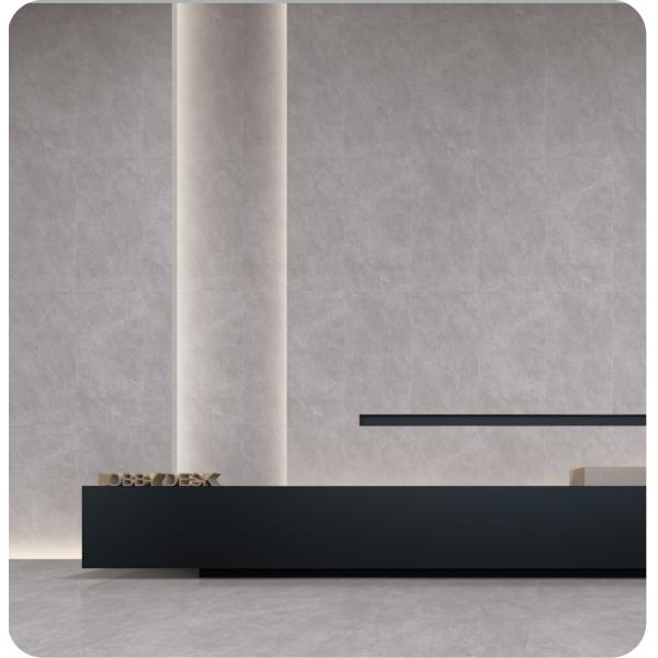 Grade AAA Stain-resistant and Antibacterial Grey Matt Porcelain Tile 750x1500mm For Living Room and Bathroom