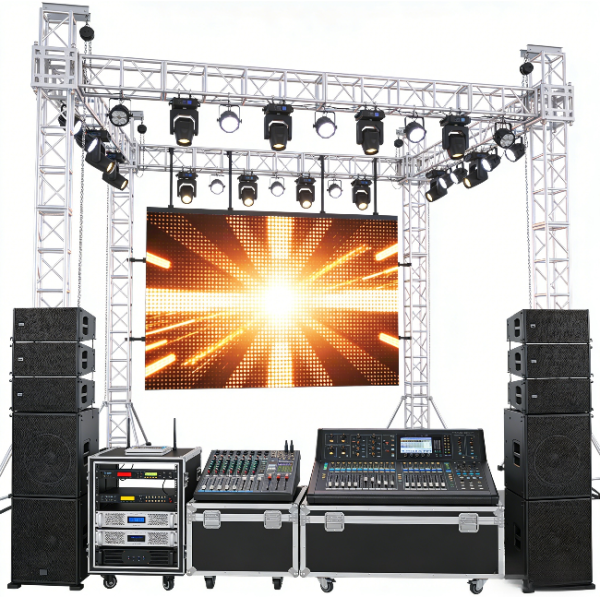 Used Disco LED swiveling light with RGBW color, DJ laser stage beam moving headlight
