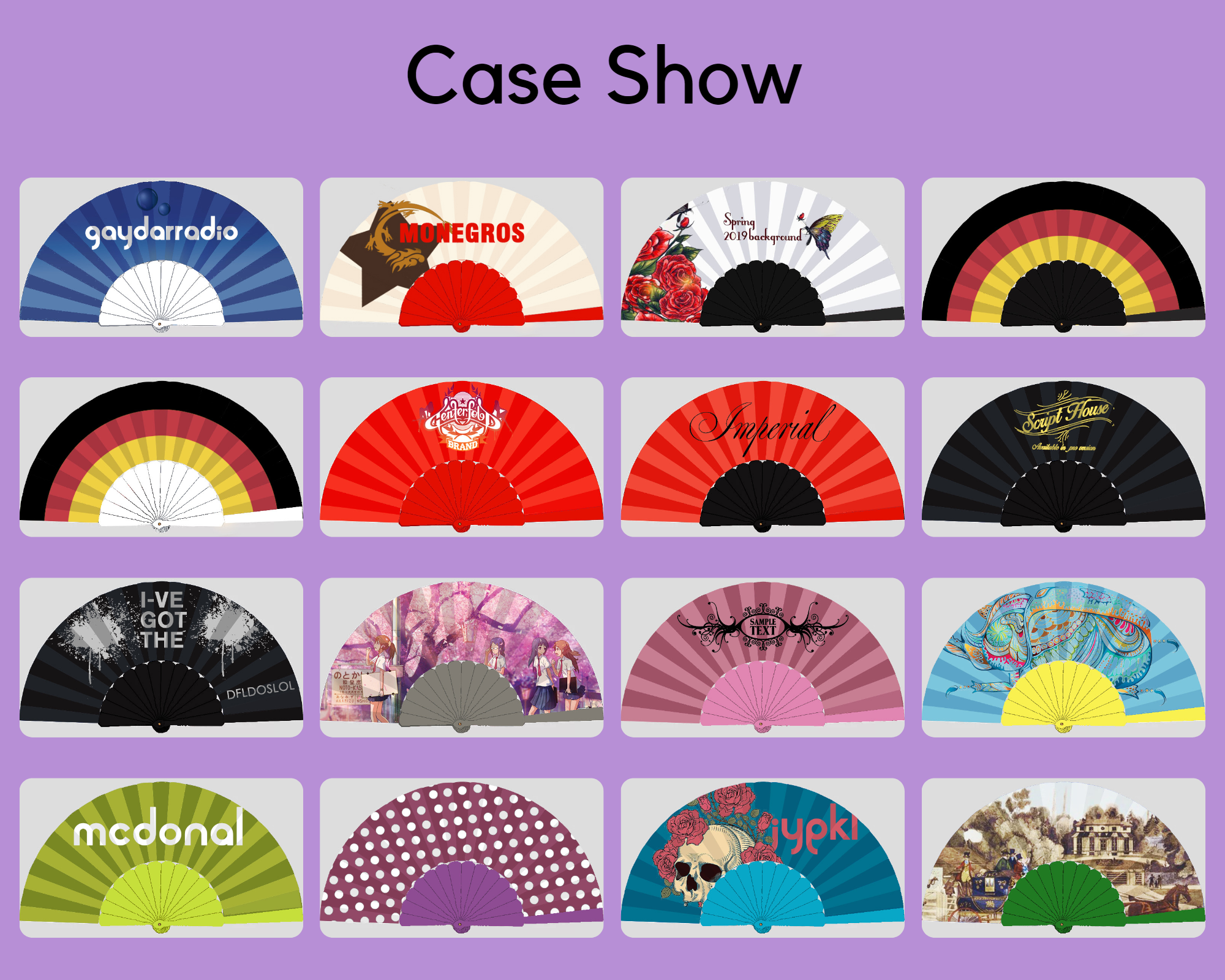 Personalized Plastic Fan 23 Cm Hand Fans Custom Printed Folding Plastic Fan