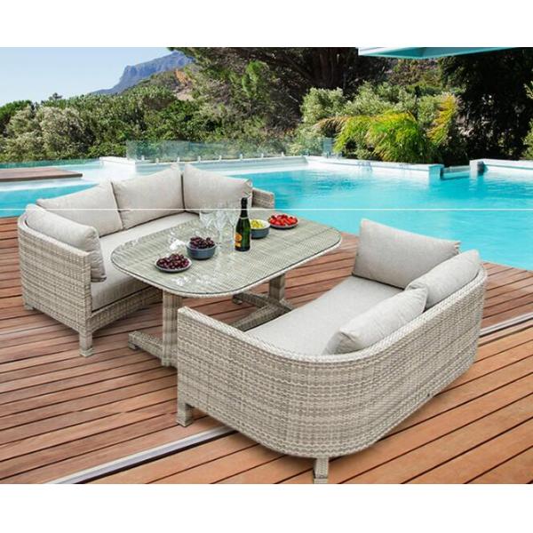 Poly Rattan patio Backyard Sofa sets Leisure Aluminium Outdoor Garden wicker sofa