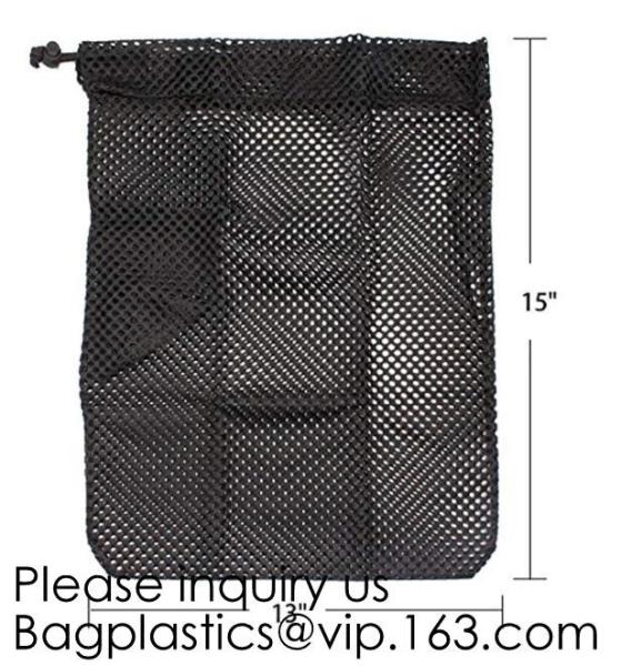 Lingerie Mesh Bags OEM Mesh Laundry Bags,Large Capacity Mesh Drawstring Laundry Bag Washable Reusable Cloth Bag Promotio
