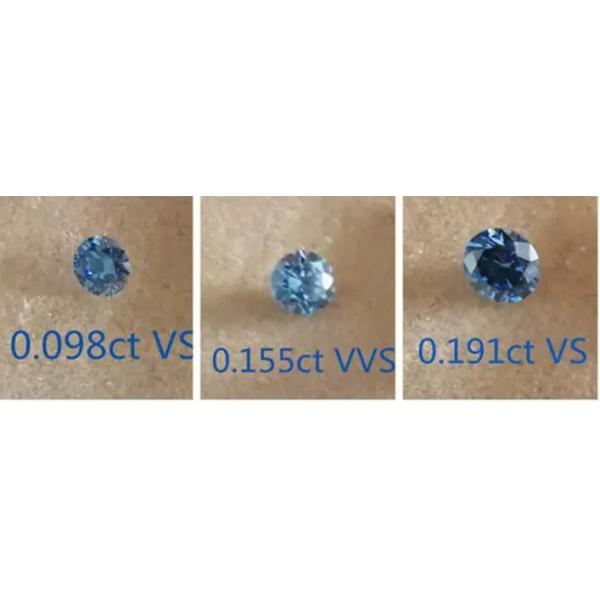 HPHT Лаборатория выращенный бриллиант ювелирные изделия полированные Фанси яркий синий бриллиант